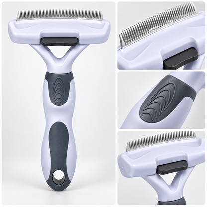 Professional Pet Deshedding & Grooming Comb for Dogs and Cats