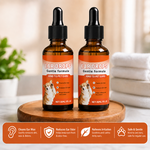 🎈50% OFF NOW ! ⚡Gentle Daily Care Dog Ear Drops💥BUY 1 GET 1 FREE💥
