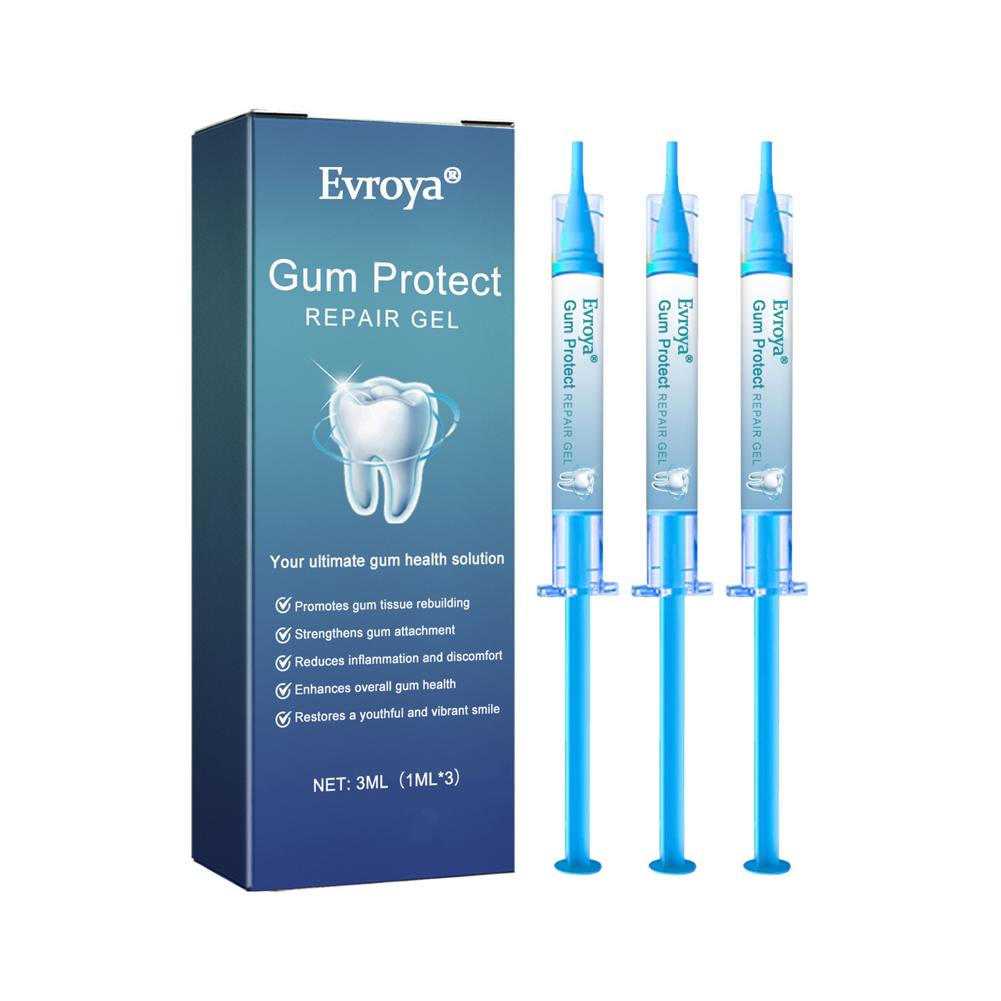 ⭐ 4.9/5 Stars | 10,000+ Happy Customers ⭐ Evroya®Gum Repair Gel – Visibly Removes Years of Stains, Heals Receding Gums & Gives You All-Day Fresh Breath