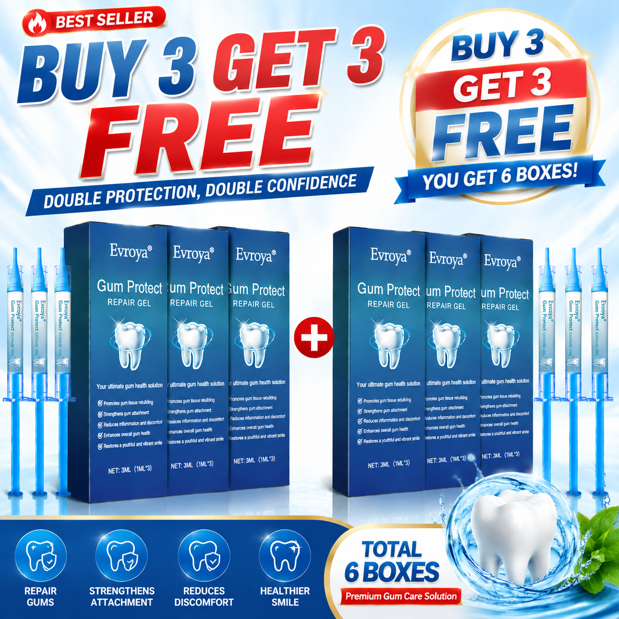 🦷 BUY 3 GET 3 FREE (6 Tubes Total)